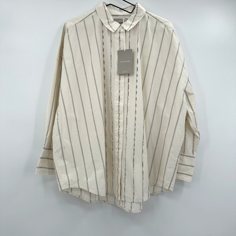 Everlane The Oversized Poplin Button Down Shirt - Picture 2 of 14
